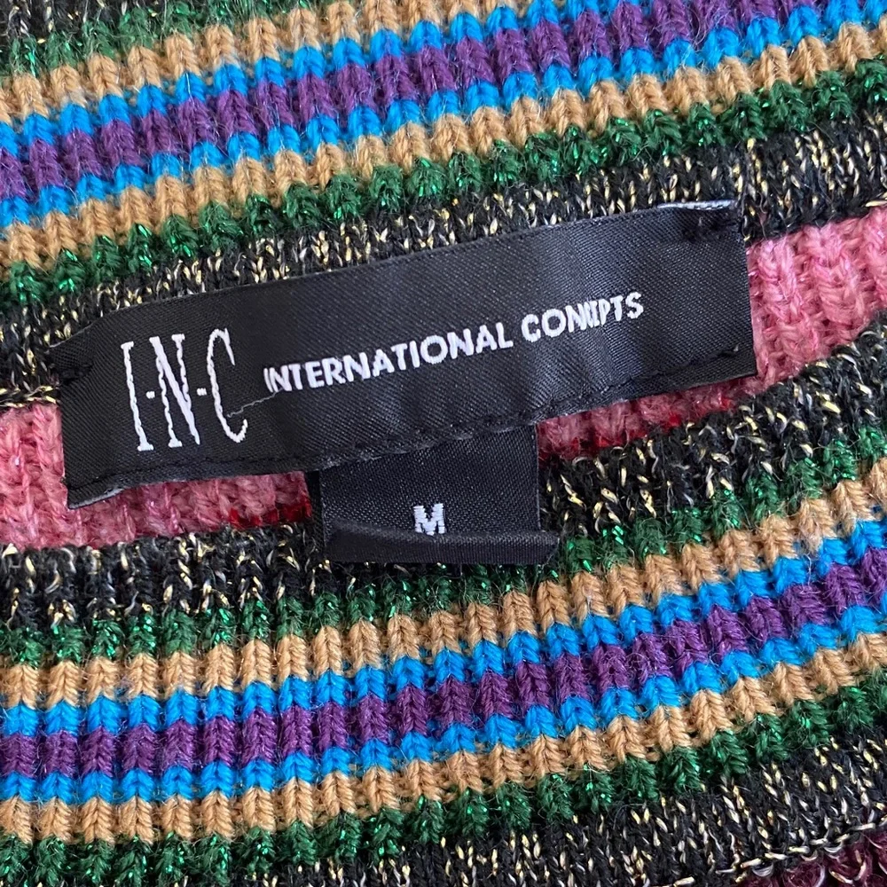 INC International Concepts Multicolor Striped Sweater - Picture 4 of 11